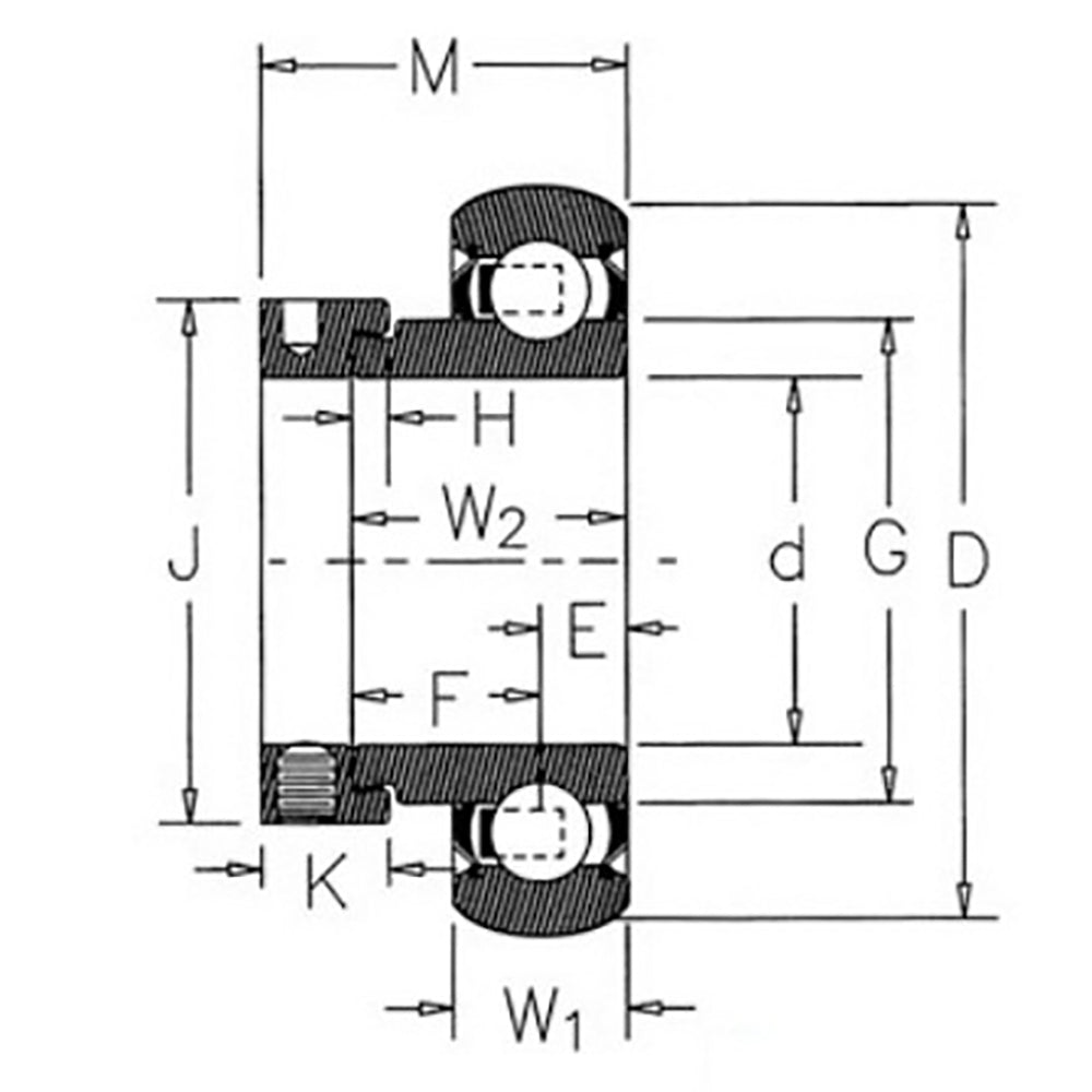 RELIABLE AFTERMARKET PARTS, INC®  OD 057179 Spherical Ball Bearing Fits GEHL Various Models