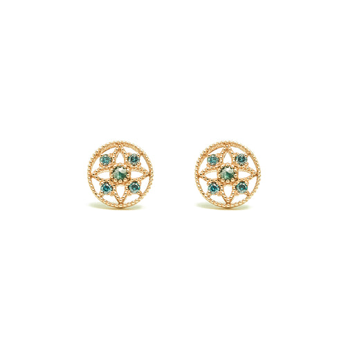 SF Fine 14K Diamond Pyramid Earrings in Gold | Lord & Taylor