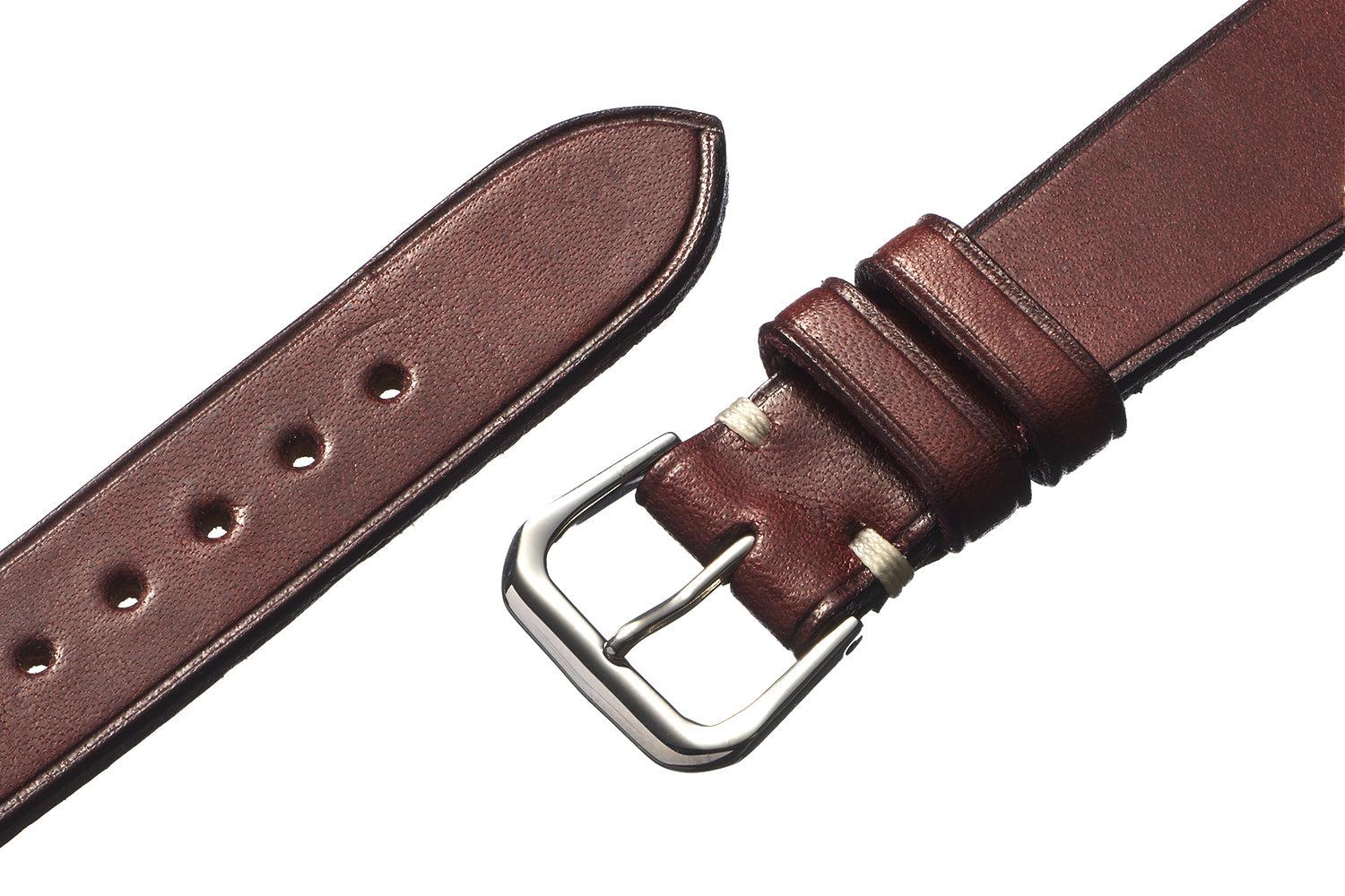 Oxblood Harness Leather Watch Strap – David Lane Design
