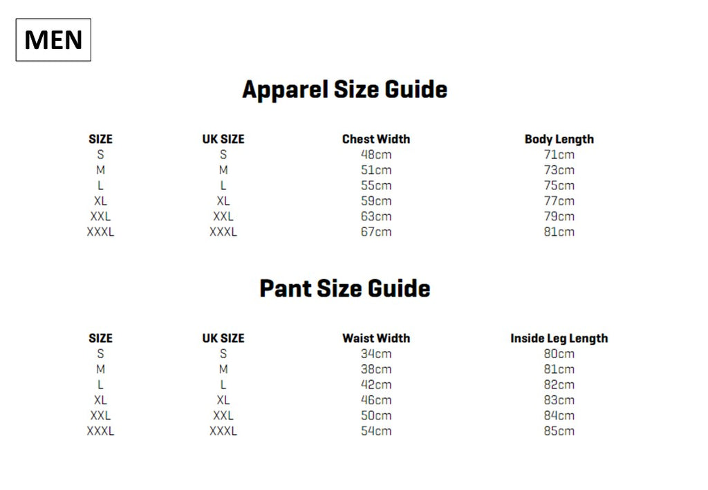 size guide puma