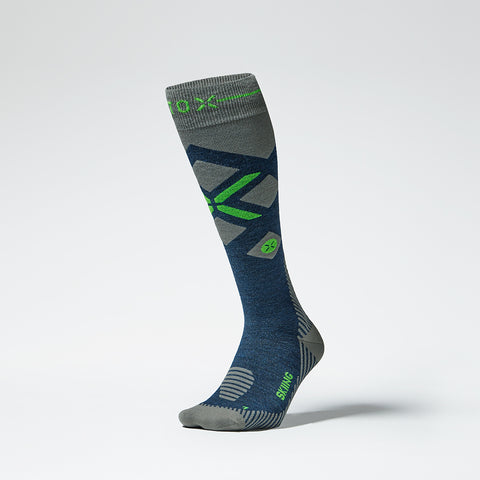 Ski-sock-bluegreen