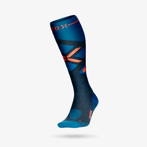 Skiing Socks Homme - Sarcelle / Rouge