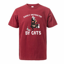 Load image into Gallery viewer, &quot;Easily Distracted By Cats&quot; T-Shirt