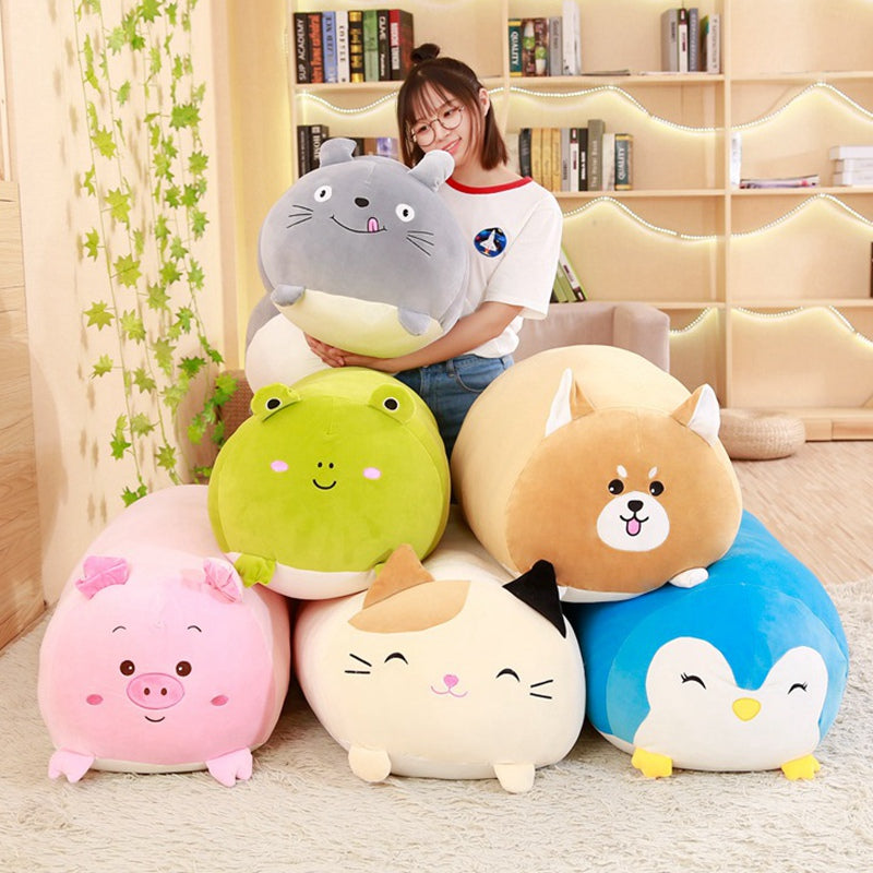 squishy cat plush pillow