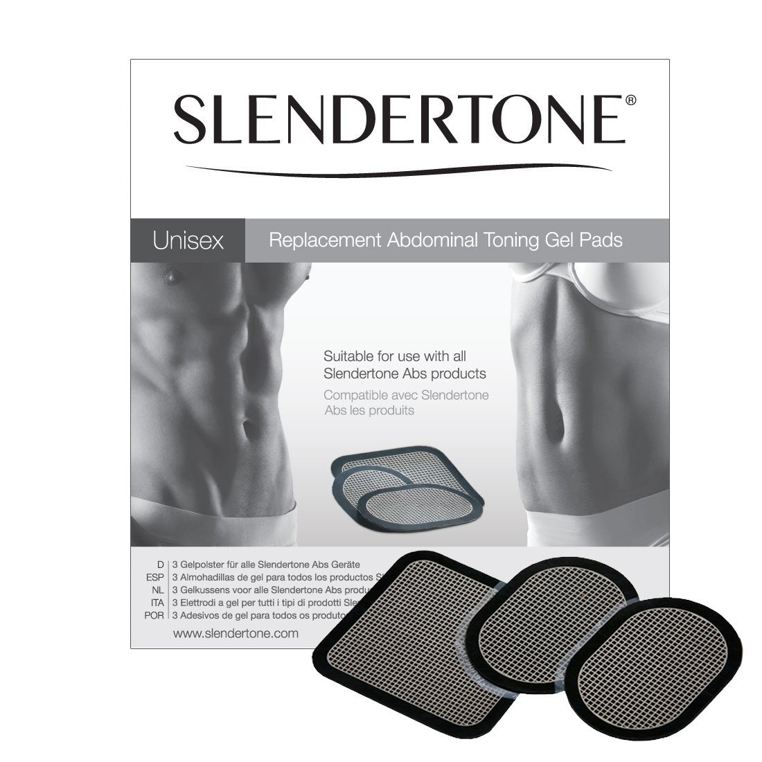 Slendertone Replacement Gel Pads for Flex Bottom and Thigh Shorts