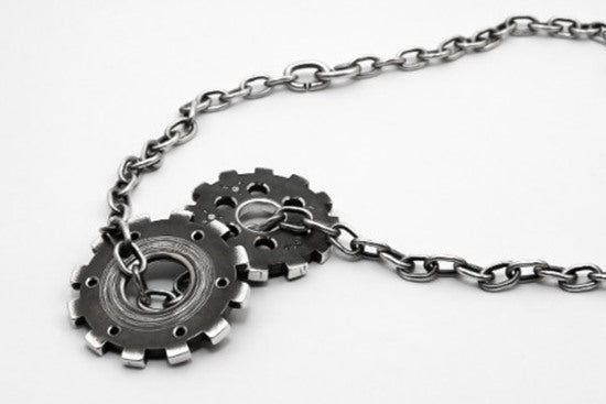 Gears by Sjür Jewelry: perhaps it's steampunk Goth - Norwegian Jewelry Blog