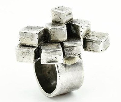 The Hollow Forms Ring Is completely handmade from Sterling silver. 