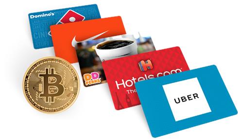 eGifter: Purchase gift cards with Bitcoin.