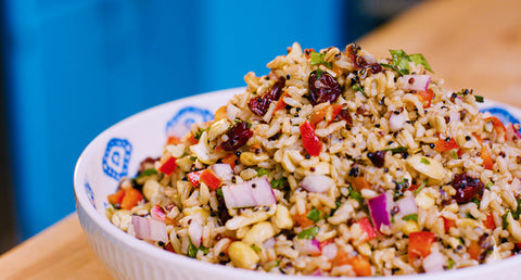Colorful brown rice and quinoa salad - Eat Proper Good