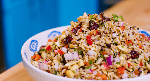 COLORFUL QUINOA & BROWN RICE SALAD - Eat Proper Good