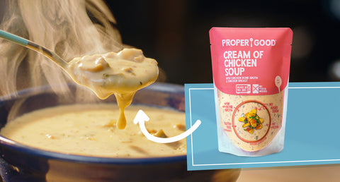 Creamy Chicken Soup - Eat Proper Good