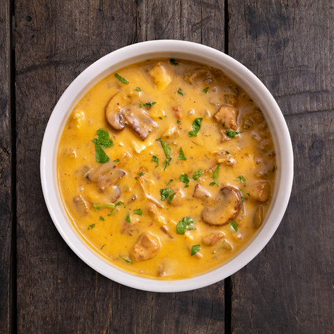 Chicken & Mushroom Soup - Eat Proper Good