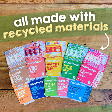 Labels Made of Recycled Materials - Eat Proper Good