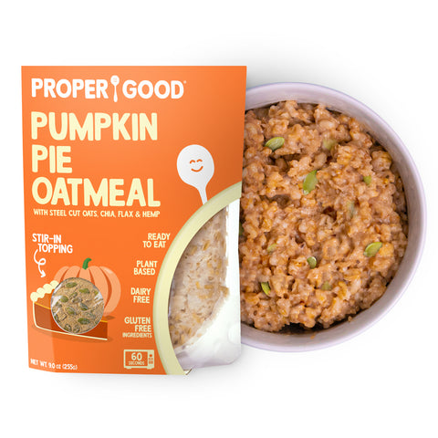 Pumpkin Pie Oatmeal - Eat Proper Good
