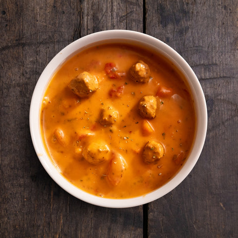 Red Pepper & Meatball Soup - Eat Proper Good