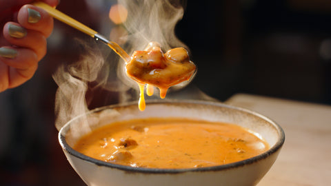 Red Pepper & Meatball Soup - Eat Proper Good