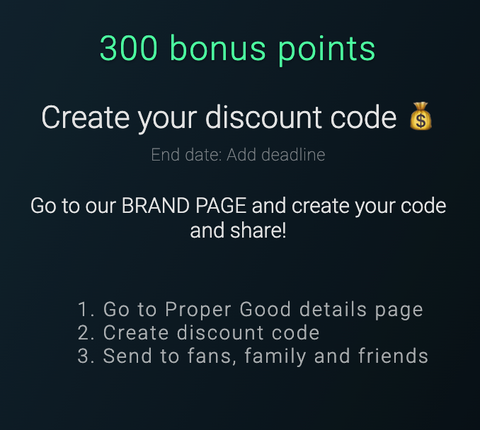 Create Your Discount Code