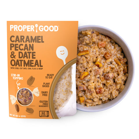 Caramel Pecan & Date Oatmeal - Eat Proper Good