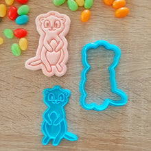 Load image into Gallery viewer, Meerkat Cookie Cutter &amp; Fondant Stamp