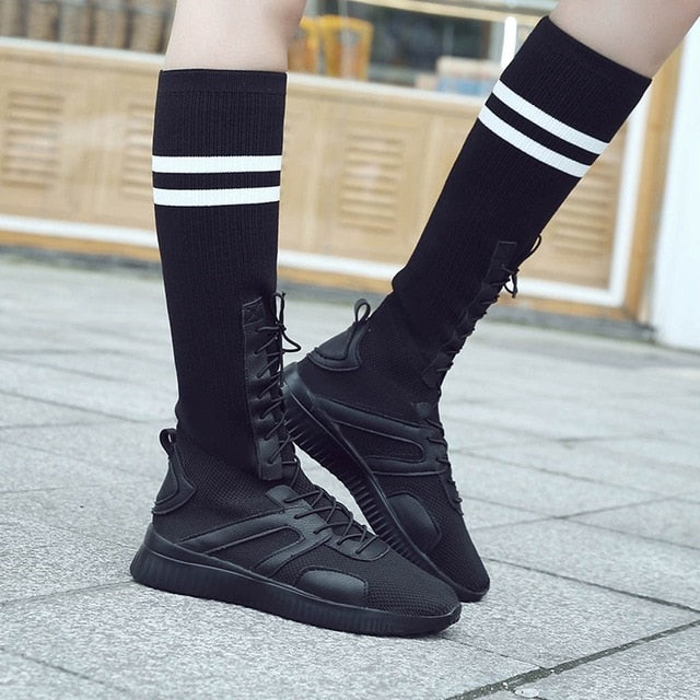 women's lace up low heel boots