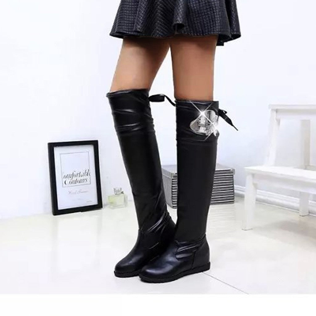 knee high soft leather boots