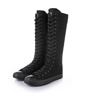 long lace up boots womens