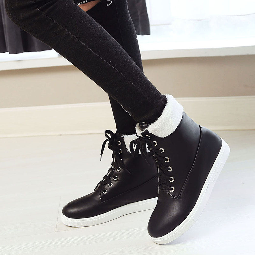 lace up black womens boots