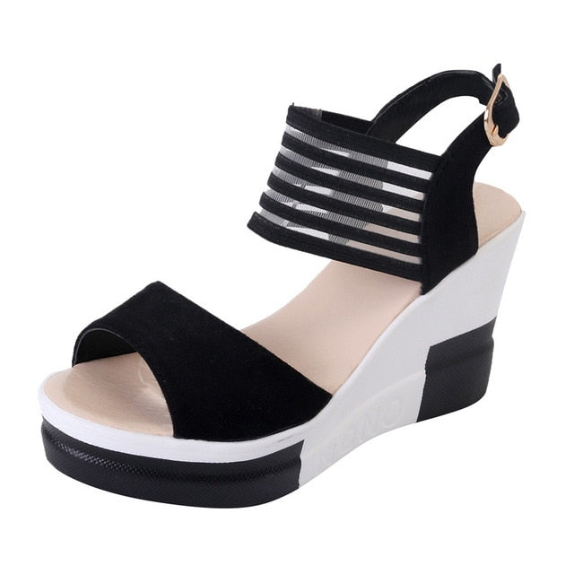 ladies casual wedge shoes