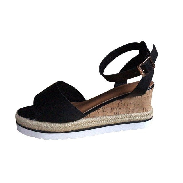 platform sandals flat