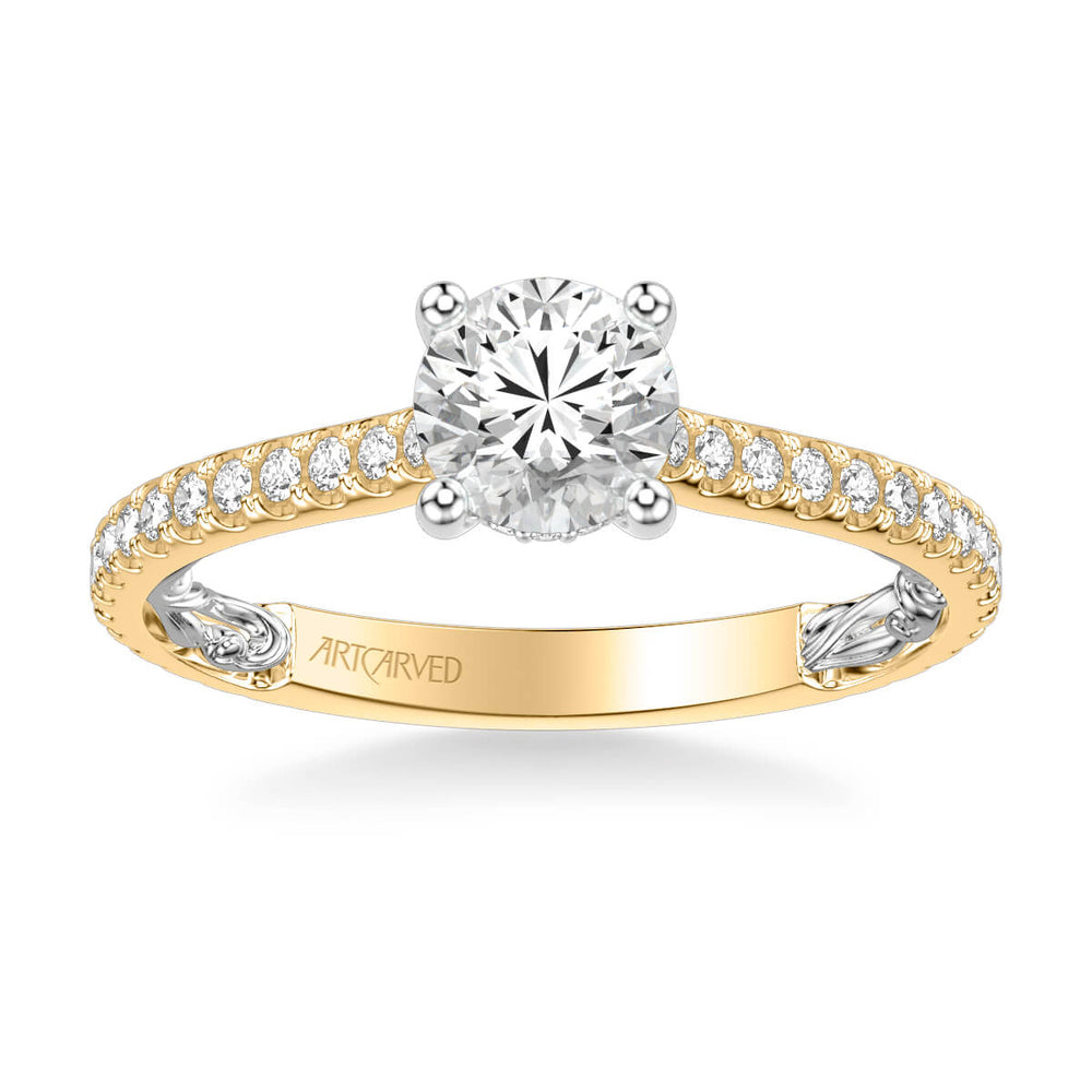 Beryl Lyric Collection Classic Solitaire Diamond Engagement Ring ...
