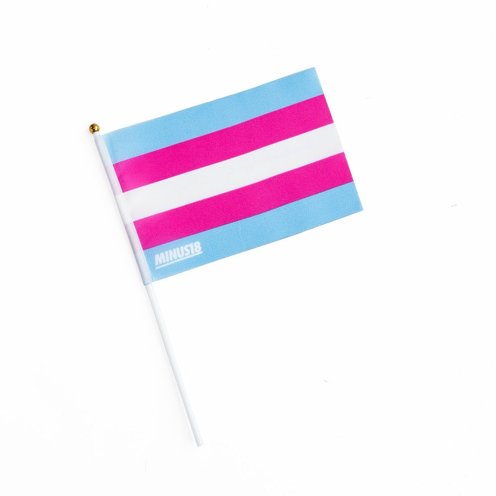 Handheld Trans Flag