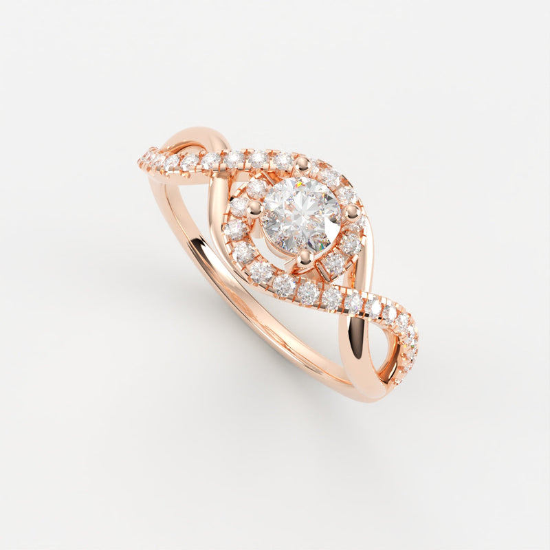 Adeline Diamant Ring Nobilis Smykker Rosa guld 