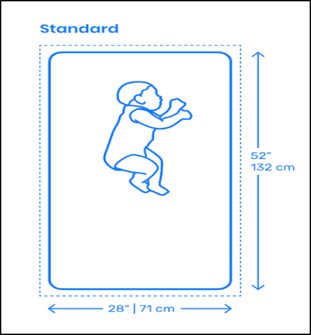 standard crib mattress size cm