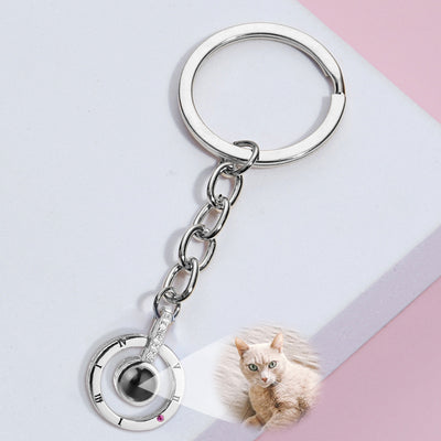 Custom Pet Projection Memorial Keychain with Your Pet Photo as Gift for  Loss of Pet