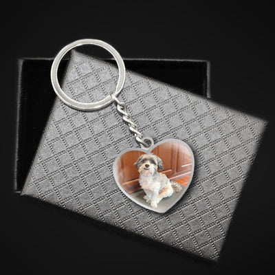 Custom Pet Projection Memorial Keychain with Your Pet Photo as Gift for  Loss of Pet