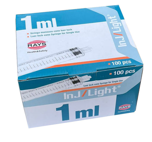 20ml Syringe Luer Lock Rays InJ/Light