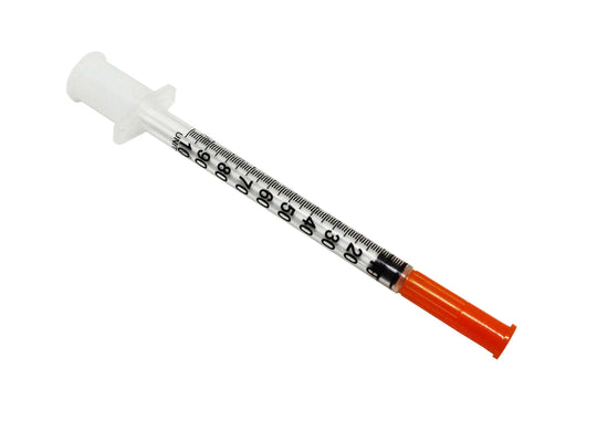 2.5ml Luer lock Syringe with diameter 25G Long 1Inch Needle, Sealed Package  (20)
