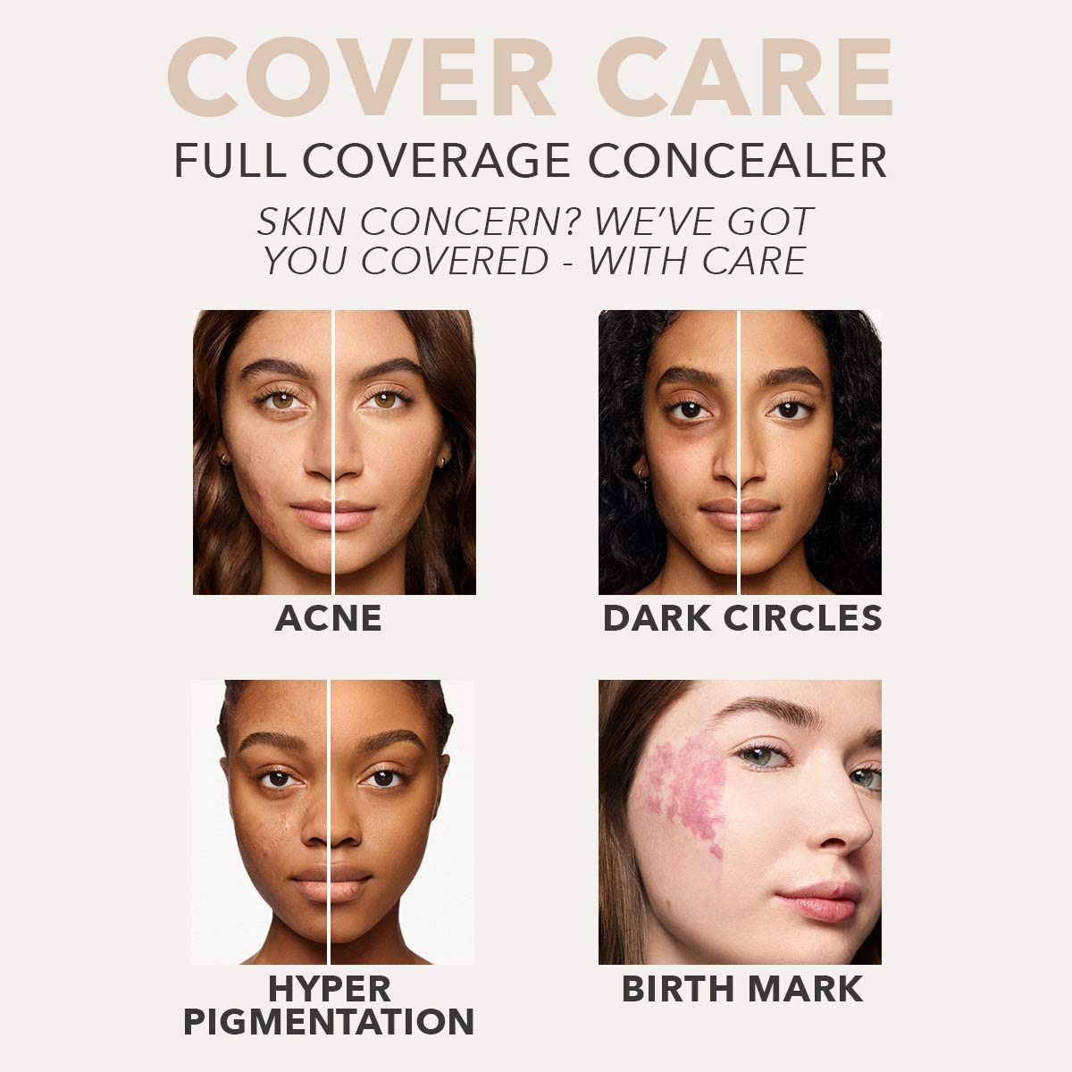 Cover Concealer for Under Eye Dark Circles, Acne and B – Makeup My Way