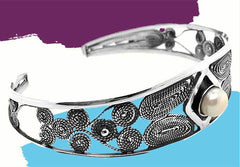 Silver Filigree Bracelet from Taxco Mexico