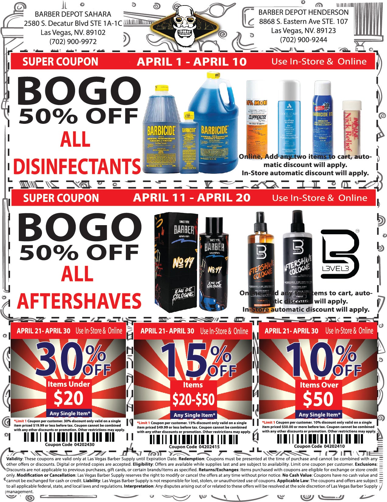 buybarber monthly coupons save on barber supplies