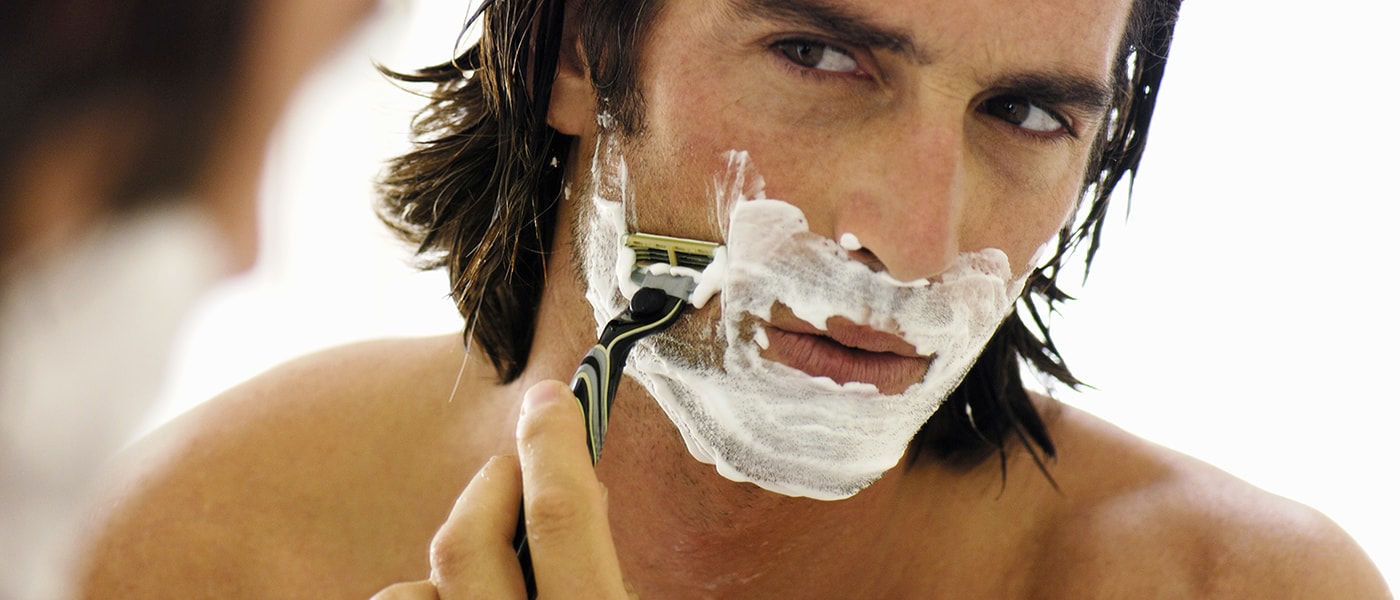 Start Off Shaving First Following the Direction of Your Facial Hair