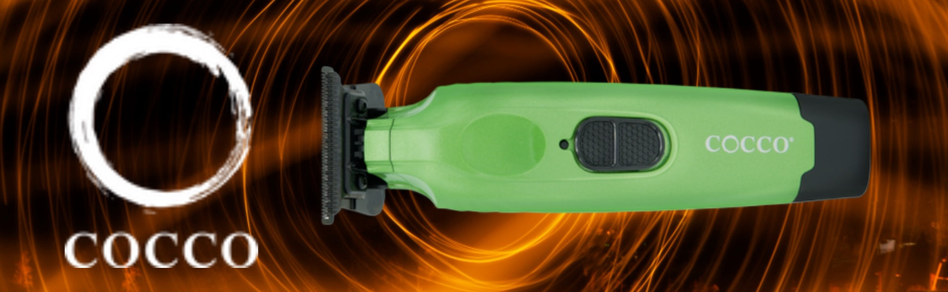 Cocco Hyper Veloce Pro Trimmer in Vibrant Green with High-Torque Motor and Precision DLC Blade