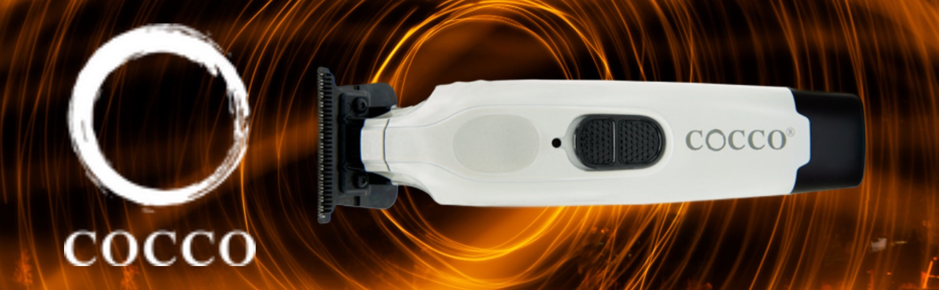 Cocco Veloce Pro Trimmer in Pearl White with High Torque Motor and DLC Blade