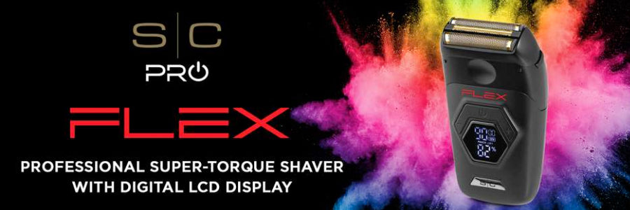 FLEX Electric Foil Shaver with Super Torque Motor and Gold Titanium Head on BuyBarber.com