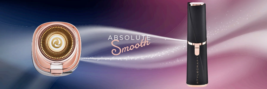 ABSOLUTE SMOOTH Ladies Hair Removal Tool - Delicate, Efficient, and Portable"