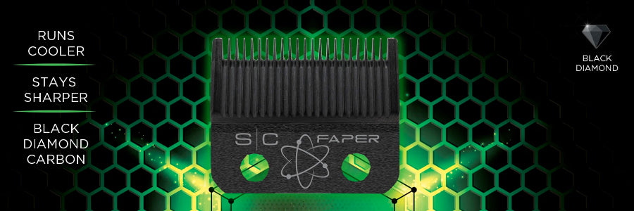Black Diamond DLC Fusion Faper Clipper Blade, compatible with StyleCraft and GAMMA+, for advanced grooming precision.