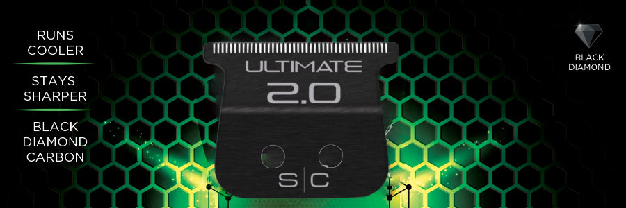 Gamma+ Stylecraft Replacement DLC Ultimate 2.0 Fixed T-Blade, compatible with most trimmers, for advanced grooming precision.