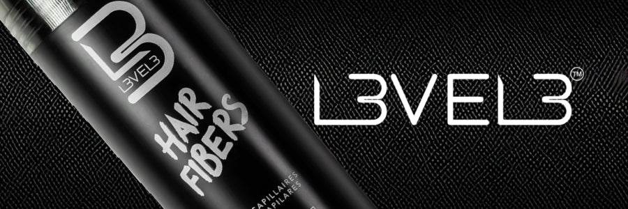 L3VEL3 NaturalBlend Hair Thickening Fibers in Black - Instantly fuller and thicker hair appearance.