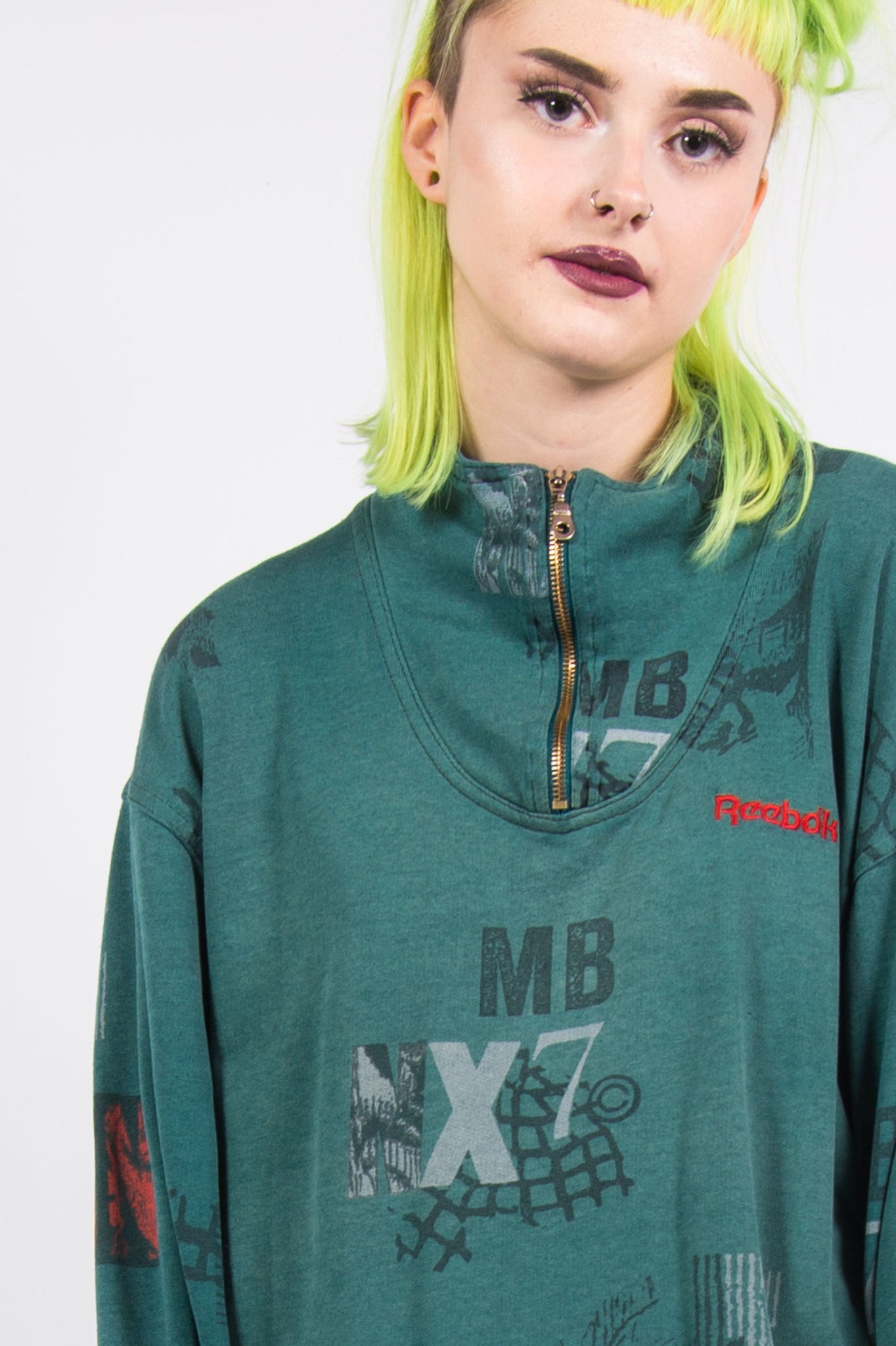 reebok vintage sweatshirt green