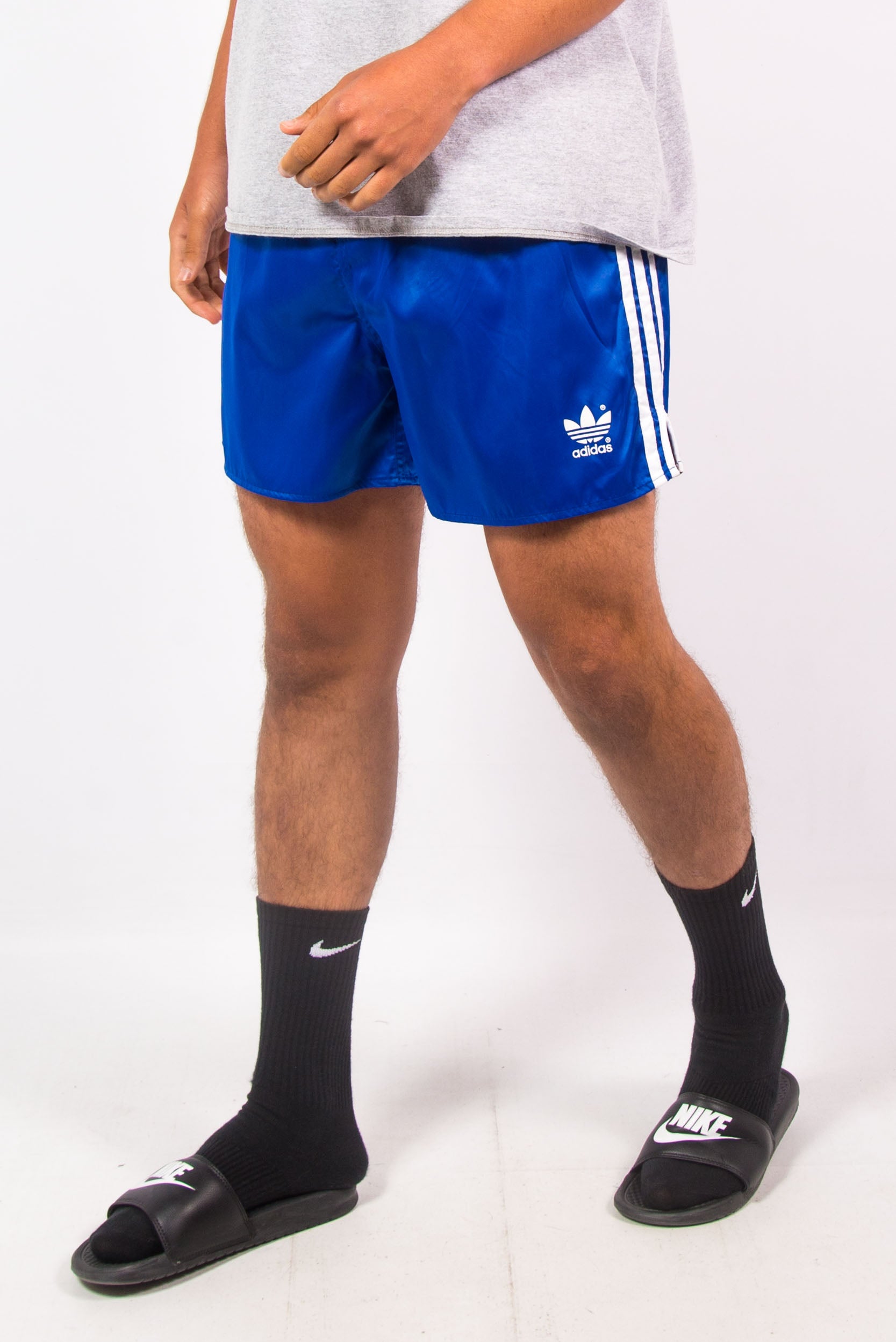 adidas shiny shorts vintage